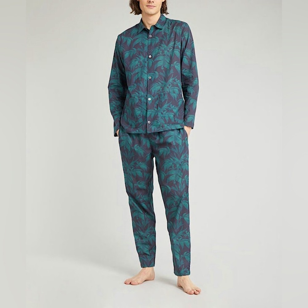 Man luxury Pajama’s set - hand printed fabric for Liberty London - Picture 2 of 4